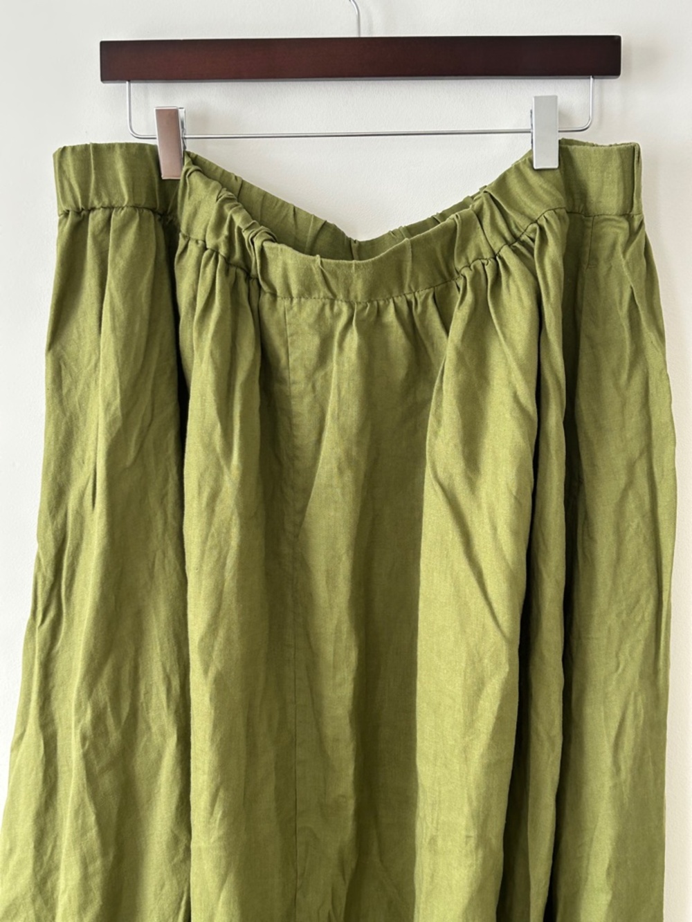 Boden 100% Linen Olive Green Maxi Skirt - Picture 11 of 16